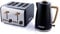 Hamilton Beach Kettle and Toaster Set, Scandi, Electric Kettle 1.7L, Wide Slot Toaster 4 Slice, Boil Dry Protection, 6 Variable Browning Levels, Black - HB0102MBST