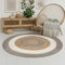 MY-RUG Jute Teppich rund 200 cm | Sisal-Teppich Wohnzimmer | handgemachter Juteteppich | flach gewebter Sisalteppich | Wohnzimmerteppich in Sisal-Optik nachhaltig aus Naturfaser | beige grau anthrazit