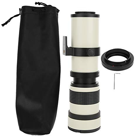 HEEPDD Zubehör -Kits -Handbuch Fokussierung Weißes Teleobjektiv für EFS Mount Kamera, Super Tele Zoom für EFS Mount Kamera, Super Tele Zoom für Fernaufnahmen, Kompakt und