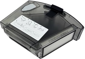 Ersatzteil Original Staubbehälter-HEPA-Filter-Wassertank-Kombination, kompatibel mit Roborock Q8 Max / Q8 Max+, Saugroboter(Black Water Tank)