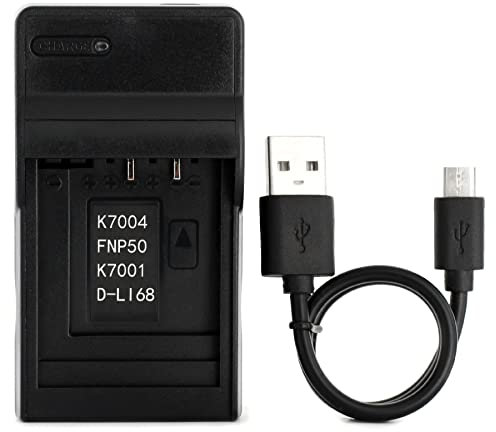 NP-50 USB Ladegerät für Fujifilm FinePix F200EXR, F300EXR, F500EXR, F550EXR, F660EXR, F750EXR, F770EXR, F800EXR, F80EXR, F850EXR, F900EXR, X10, X20, XP100, XP150, XP170, XP200 Kamera und Mehr