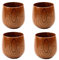 Fatto a mano tazza da tè in legno bere tazza tazza di caffè colazione birra latte, one piece