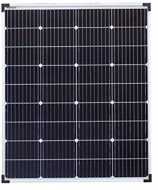 enjoy solar® Panel Solar Monocristalino 100W 12V (XL) - Células PERC 166x166mm con 9 busbars – Ideal para autocaravanas, instalaciones en balcones, casas de jardín y embarcaciones