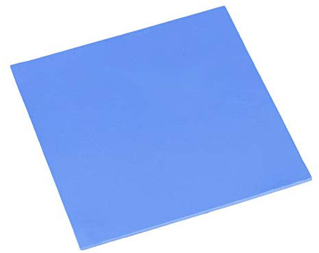 Zerone Blocco termico in silicone per processore, 100 x 100 x 2 mm, colore: Blu