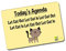 Kruzroyal FM139 TODAY'S AGENDA - Let Cat In/Out Novelty Funny Gift Idea Glossy Rectangle Metal Fridge Magnet