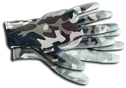 KIXX Nylon/Polyurethan Handschuh Camouflage, Weiß, 9