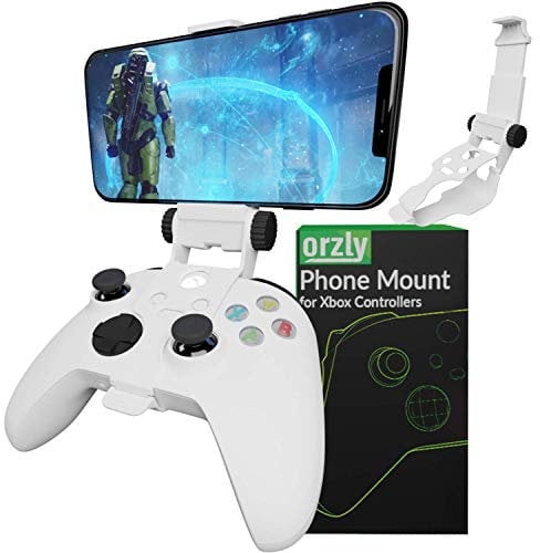 Clip de Juego móvil para Controlador Xbox Series X, Soporte de teléfono para Controlador Xbox, Abrazadera Ajustable para teléfono Compatible con Xbox Series X|S, Xbox One S, Xbox One X- Robot Blanco