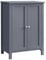 VASAGLE BCB60GY Bathroom Furniture on Stands, Storage Cabinet, Cupboard with 2 Adjustable Shelves, 30 x 60 x 80 cm, Grey