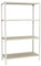 Simonrack Schwerlastregal, Lagerregal, 150x80x40 cm, Metallregal, Kellerregal, Biegestelle 150 kg, 4 Holzfachböden, Weiss/Holz - Maderclick