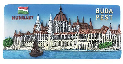 3D-Kühlschrankmagnet, Budapest-Ungarn, Souvenir, Geschenk, handgefertigt, Heim- und Küchendekoration, Budapest-Kühlschrank-Magnet-Kollektion