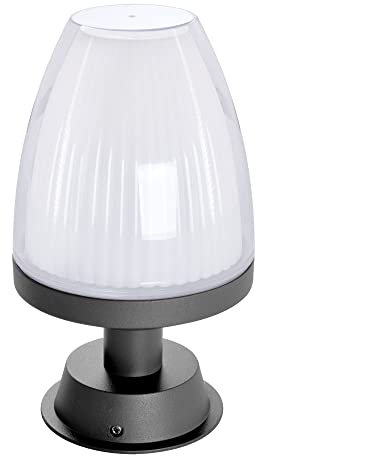 max K O M F O R T Standleuchte Sockelleuchte Außenleuchte E27 Anthrazit IP44 Beleuchtung Garten moderne 21,6cm Außenlampe aus Aluminium RD1901-200