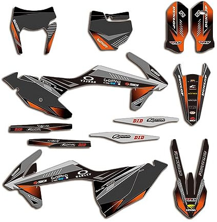 ENARUI Pegatinas Adhesivos Compatible con KTM 250 450 125 150 200 300 350 500 525 SXF SX XC XCF 2016 2017 2018 y KTM EXC EXCF XCW 2017 2018 2019