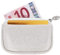 Porte-Monnaie Color Pop - PVC pailleté - Fermeture par glissière - 7,8 x 11 cm (Disco Blanc)