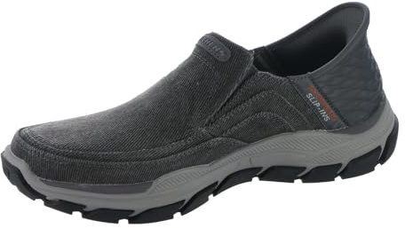 Skechers Slip-Ins Relaxed Fit: Respected-Holmgren Men's Slip On, 9 3E US, Charcoal