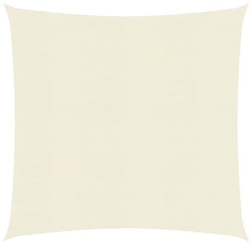 vidaXL Sonnensegel 160 g/m² Creme 5x5 m HDPE
