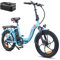 Fafrees F20 PRO E-Bike Klapprad Elektrofahrrad 20 Zoll Faltbares, 250W Motor 36V 18AH Akku, 20 * 3,0 Zoll Mountainbike Citybike Maximales Drehmoment 40 Nm