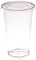 AIOS 50 x Recyclable PET Takeaway Cups with Flat Cross Hatch Lids. for Drinks on The Move. (500ml/17oz)
