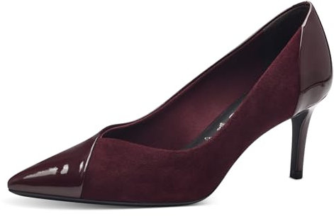 Tamaris Damen Pumps Stilettoabsatz bequem; Merlot, EU 37