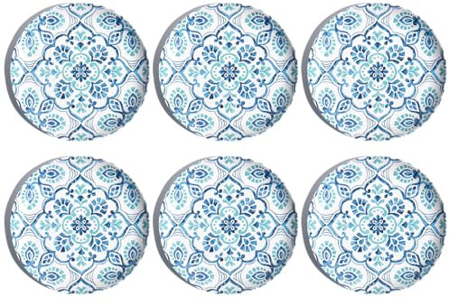 Abode Homewares by TarHong Palazzo Mosaik Melamin Salatteller, 21,6 cm, 6 Stück