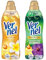 VERNEL Weichspüler-Set 2x 37 Waschladungen (74WL) Aromatherapie 1x Faszinierender Dschungel & 1x Sinnliche Frangipani, langanhaltender Wäscheduft mit ätherischen Ölen für 24/7 Frische