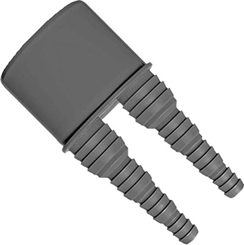 Größe Ø DN50 HT Abflussrohr System - Rohr Doppelschlauchnippel Schlauch Ø 2 x 8,3-20,5 mm