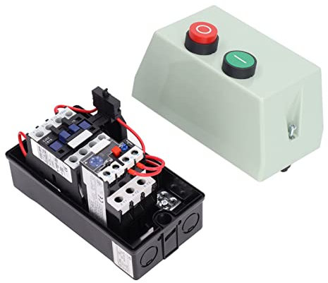 ANKROYU 12 bis 18 A magnetischer Elektromotor-Starter-Steuerschalter, ABS-Steuerung, elektrischer Motor-Starter, wasserdichtes Gehäuse, Steuerung, Motor-Starter für Luftkompressor