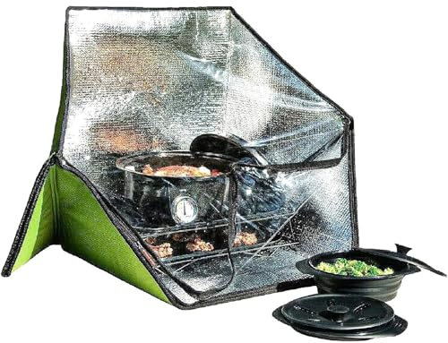 Four Solaire, Four Solaire De Sport, Batterie De Cuisine De Camping Compacte Et Équipement De Survie, Cuisinière Solaire Extérieure Pliable Portable Et Four De Camping, Outil D'urgence De Voyage