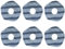 GJNMYSD Lot de 6 serpillères lavables pour aspirateurs Eufy X10 Pro Omni pour aspirateurs robot Eufy X9 Pro, lavables et réutilisables, pièces, accessoires, serpillère pour aspirateur, tampons pour