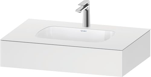 Duravit Qatego Einbauwaschtisch mit Konsole, 800x550x170mm, QA4690018180000, Farbe: Weiß Matt