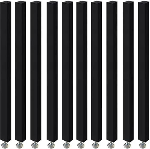 SAFWELAU Trennwand Hängend Paravent Raumtrennwand Wand Trennwand Holz Lamellen Säulen mit verstellbarem Fuß, Wohnzimmer Flur Eingang Restaurant, 70-240cm hoch(10 Pack,225cm/88.5in/7.38ft)