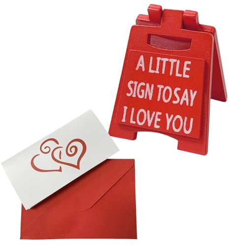 I Love You Mini Sign Ornament Cute Valentine's Day for Girlfriend Boyfriend Valentine's Day Gifts for Him Her Romantic Gifts