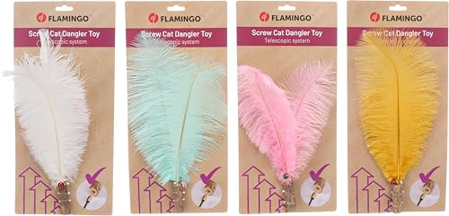 Flamingo Spielzeug PLUMU FÜR KATZENANGEL