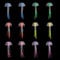 FOSDICK 12 Pcs Qualle Aquarium Deko, Bunte Silikon Künstliche Quallen, Aquarium Dekoration, Glühende Aqua Ornaments, Glühende Jellyfish Ornament Dekoration, Schwimmende Fisch Tank Glühende Ornament