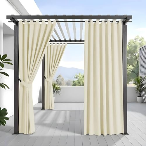 Morbidissimi Tenda Gazebo Idrorepellente e Resistente, Tenda Da Esterno 200x270 cm per Gazebo, Dotata di Passanti con Chiusura a Strappo, 100% Made in Italy - Panna