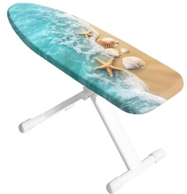 ASQVTIFE Starfish Shell Mini Ironing Board for Crafts Sewing Portable Ironing Boards Tabletop Iron Board Cover Replacement Stain Resistant Cover for Ironing Board