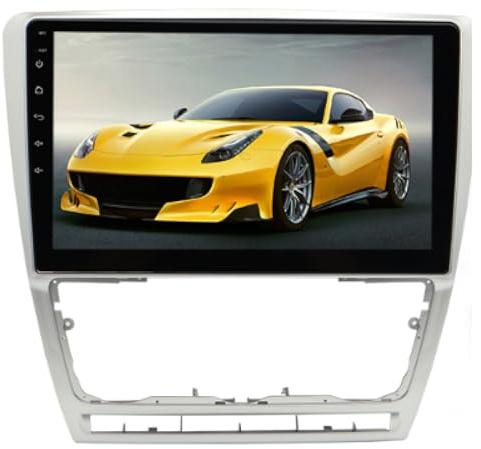 2+32G Android Autoradio für Skoda Octavia II 2004-2013 mit Wireless Carplay Android Auto GPS Navi WiFi Bluetooth 10 Zoll IPS Touch Screen Radio Player FM/RDS/SWC Mirror Link AHD Rückfahrkamera