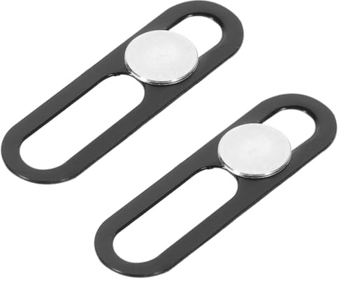 Cache-caméra de Confidentialité Noir 2 Pcs en Alliage D'aluminium | Webcam Cover, Plastique Léger, Format Compact, Protège L’objectif du Téléphone, Utilisation Facile