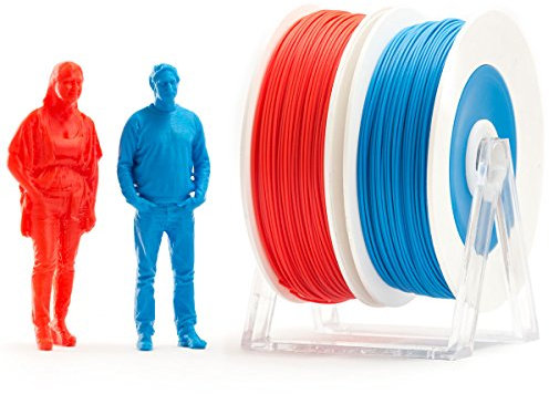 Eumakers fplad-2 C-r/B Paar von Spulen Filament aus PLA, Rot/Blau 2.85 mm