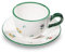 GMUNDNER KERAMIK Streublumen, Kaffeetasse mit Untertasse Cup 0321TTCU01SET