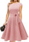 DRESSTELLS Robe Soirée Cocktail Mariage Robe pour Mariage invité Robe Vintage Rose Blush 2XL