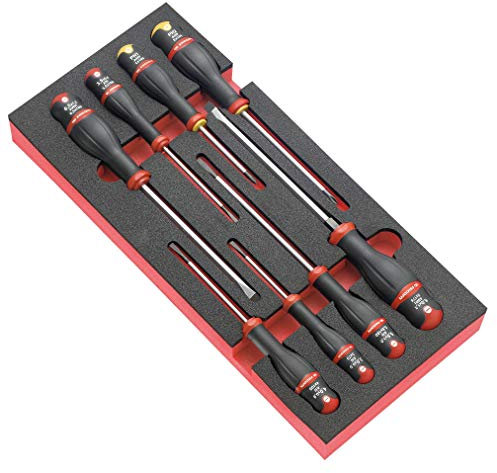 Facom MODM.AT1 Modules de 8 TOURNEVIS PROTWIST® en plateau mousse - 900g