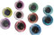 SUPVOX 110 Teile/satz Bunte Sicherheitsaugen Kunststoff Sicherheitsaugen mit Unterlegscheiben für Teddybär Puppe Kuscheltiere Puppe Puppe Machen