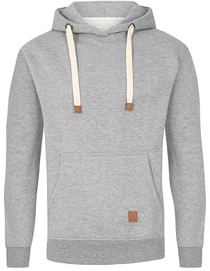 Mens OH Overhead Pullover Fleece Hoodie OH Hoody Hooded Sweatshirt Grey Black (X-Large, Grey)