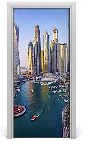 Tulup Türaufkleber 95x205cm – Dekorative Aufkleber Selbstklebend wasserdichte Tapete Abnehmbar Schlafzimmer Wohnzimmer Wohnkultur - Bay Klebstoff in Dubai