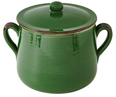 Brandani 52265 Marmitta Verde Con Coperchio Terracotta Da Fuoco