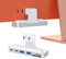 Qwiizlab USB C Hub, 6-in-1 Adapter, USB-C 10Gbps, USB-A 5Gbps, Card Readers 104MB/s, Compatible with iMac 24-inch 2024/2023/2021 M4/M3/M1