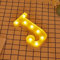 JANDEI - Lettere LED, Numeri Luminosi, Figura a Cuore, 22cm, con Luce Calda per Decorazione e Atmosfera, Luci Notturne Scrivania, Compleanni, Matrimoni, Vetrine. Funzionano con batterie AA (J)