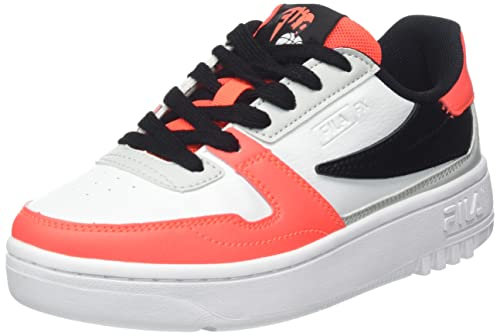 FILA FXVENTUNO Teens Sneaker, Gray Violet-Fiery Coral, 39 EU Schmal