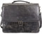 fixbag FB1447194 - Fahrrad-Businesstasche mit Klickfix Adapterplatte + Caddy Adapter, Laptoptasche für 15 Notebooks, Tasche aus Echt Leder, ca. 36 x 29 x 11,5 cm, Schwarz