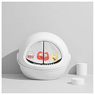 Bac à litière Boîte à litière de chat entièrement clôturée de capsule d'espace supplémentaire de capsule d'espace anti-éclaboussures, désodorisant et déodorant chat de litière chat clamshell chat wc B